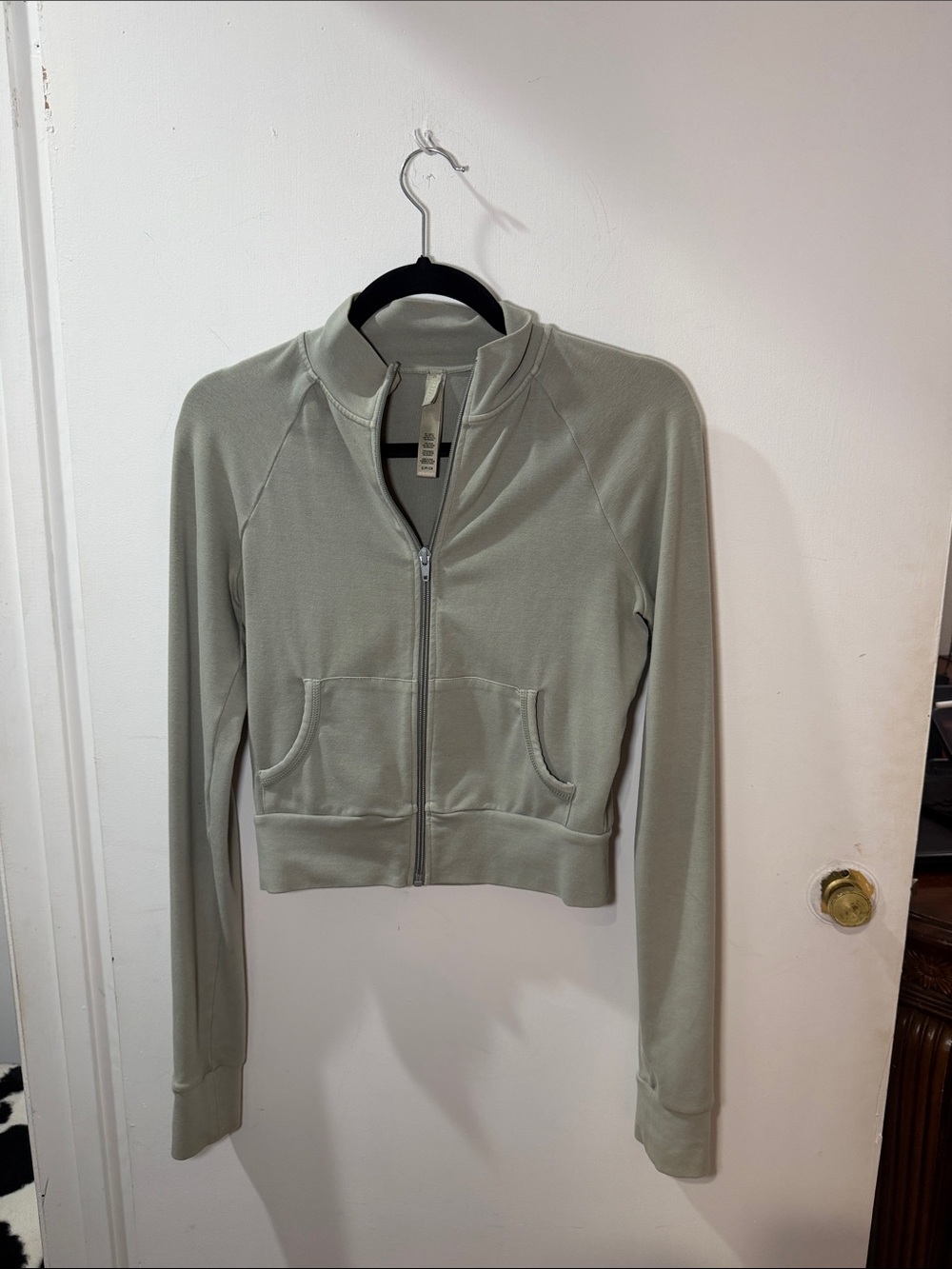 Skims Light Sage Zip-Up Women's Jacket S